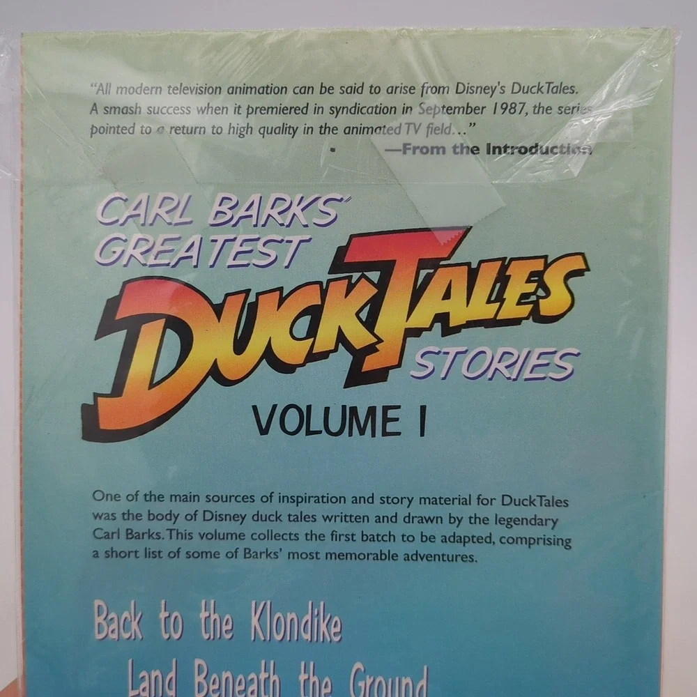 Disney Presents Carl Barks Greatest Duck Tales Volume 1 Comic Style Book Donald
